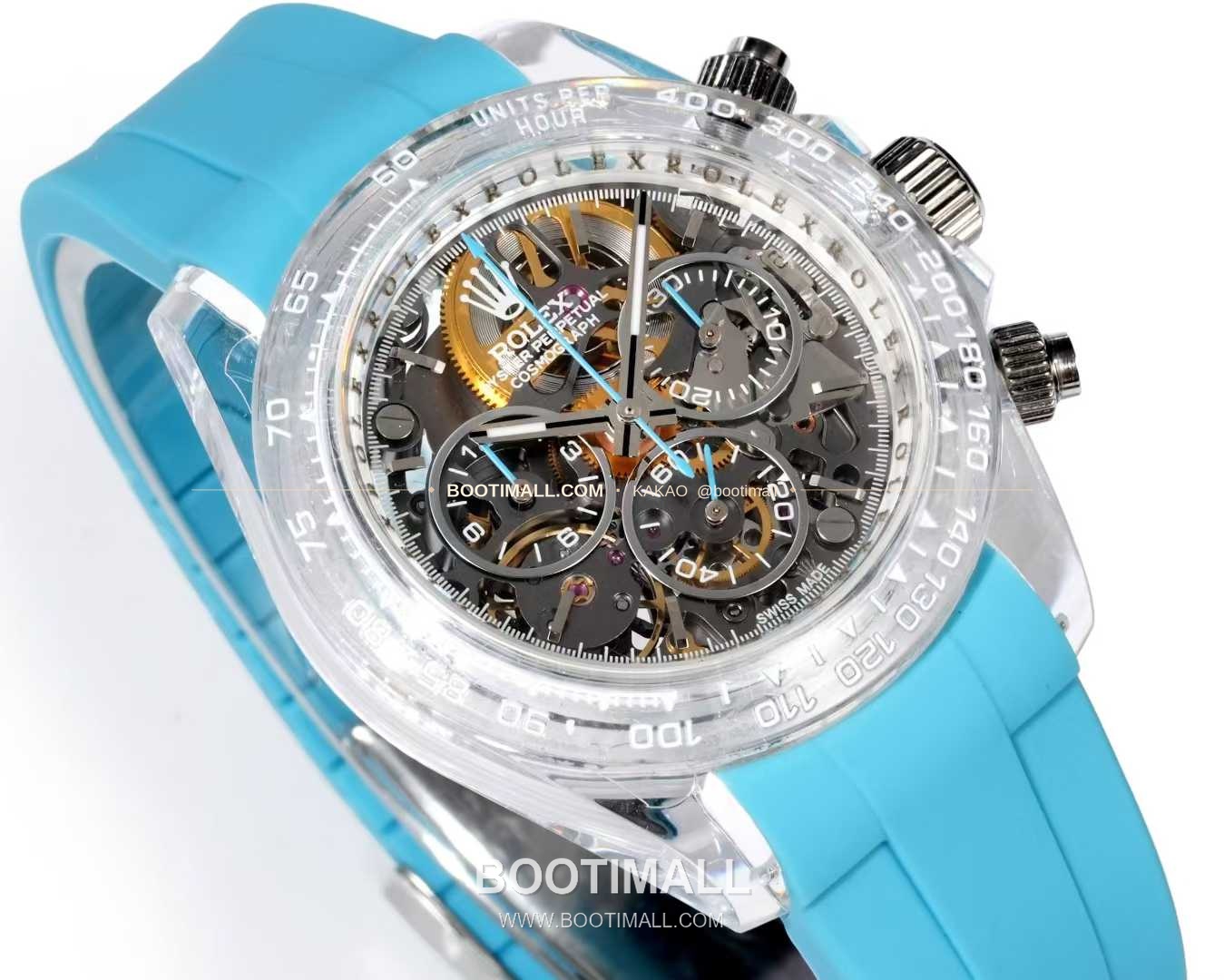 롤렉스 데이토나 러버밴드 블랙다이얼 크로노그래프 오토매틱 Rolex Daytona Rubber Strap Black Dial Chronograph Automatic 40mm 3