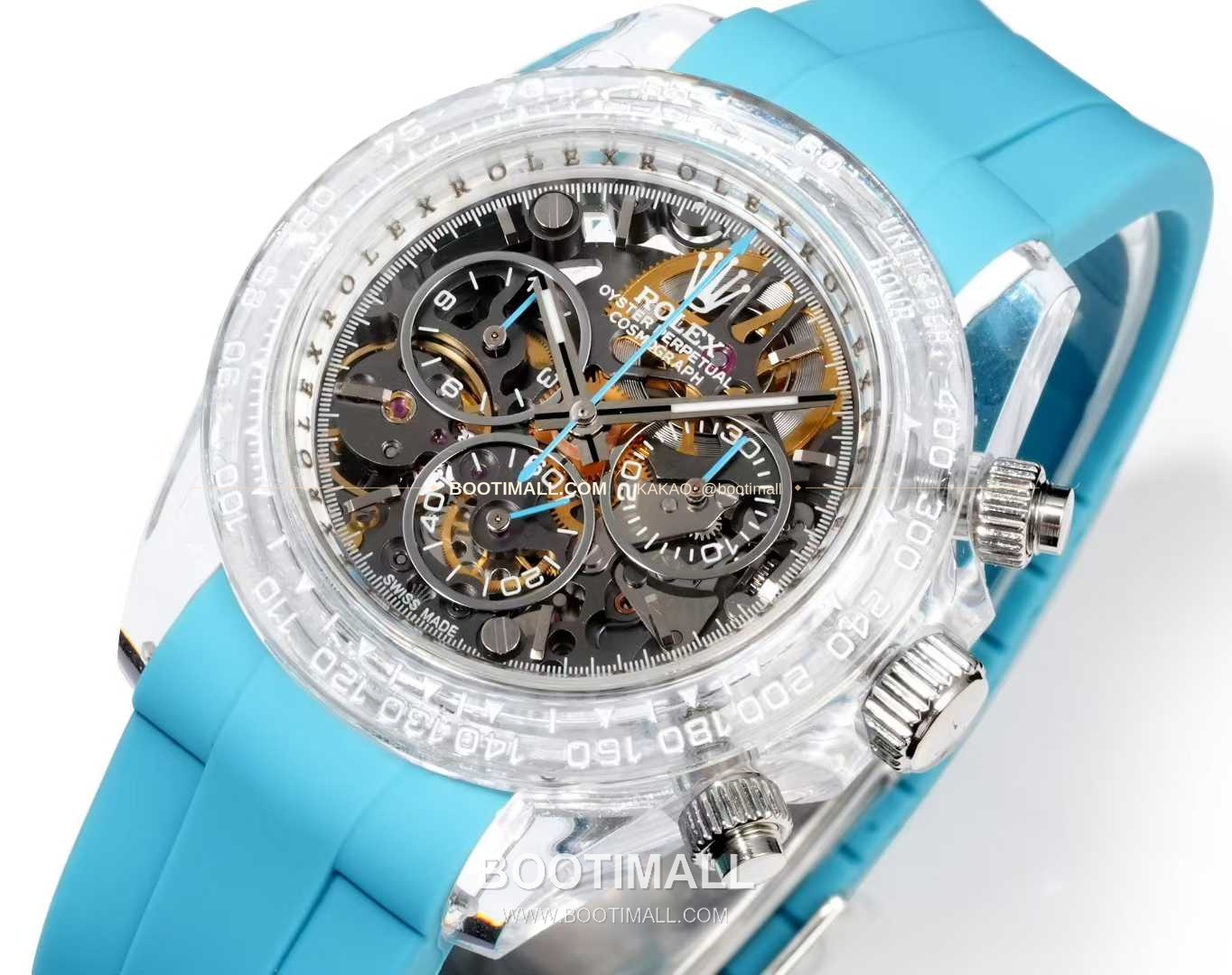 롤렉스 데이토나 러버밴드 블랙다이얼 크로노그래프 오토매틱 Rolex Daytona Rubber Strap Black Dial Chronograph Automatic 40mm 5