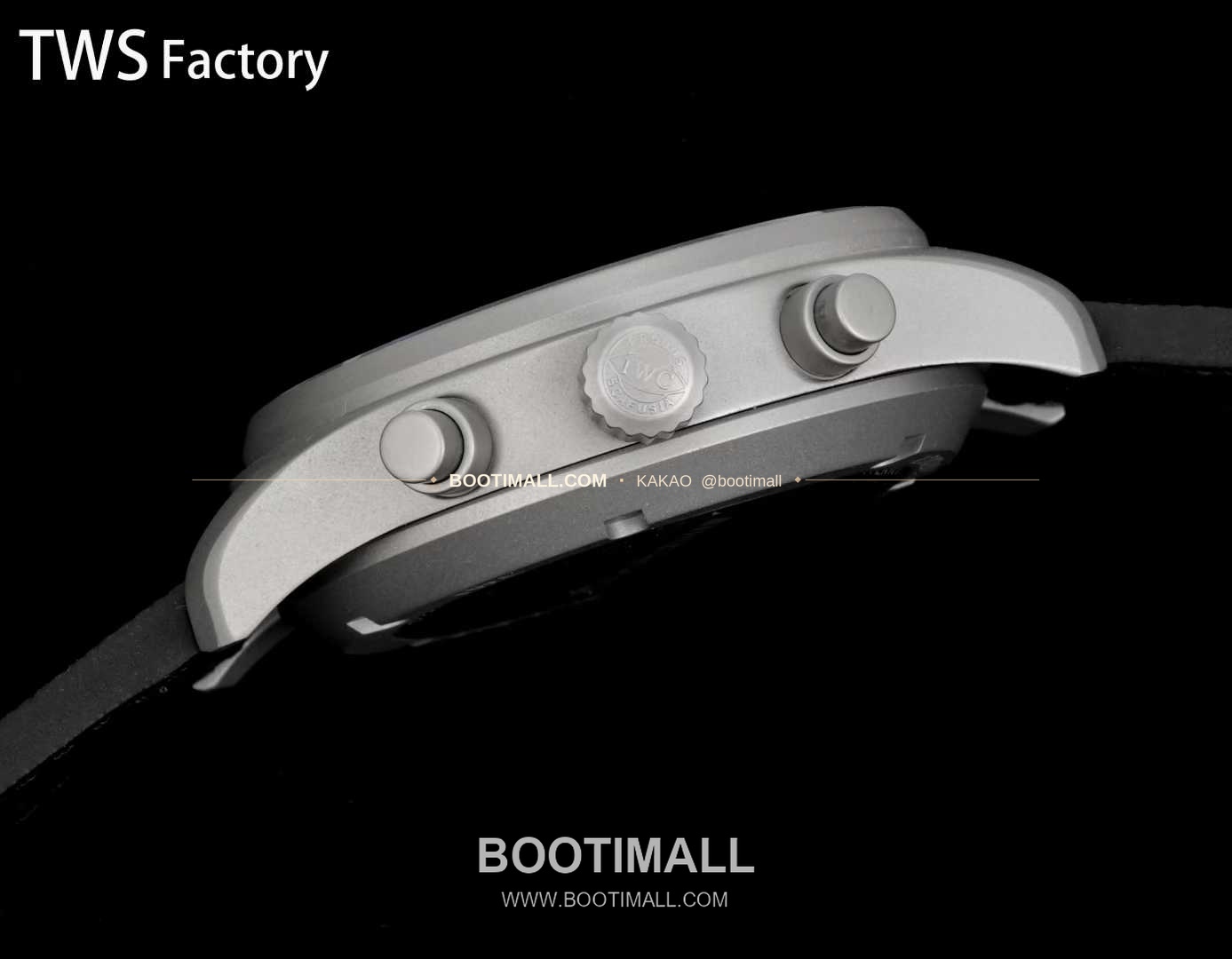 아이더블유씨 파일럿 스틸 블랙다이얼 크로노그래프 데이데이트 오토매틱 IWC Pilot Steel Black Dial Chronograph Day Date Automatic 43mm 7