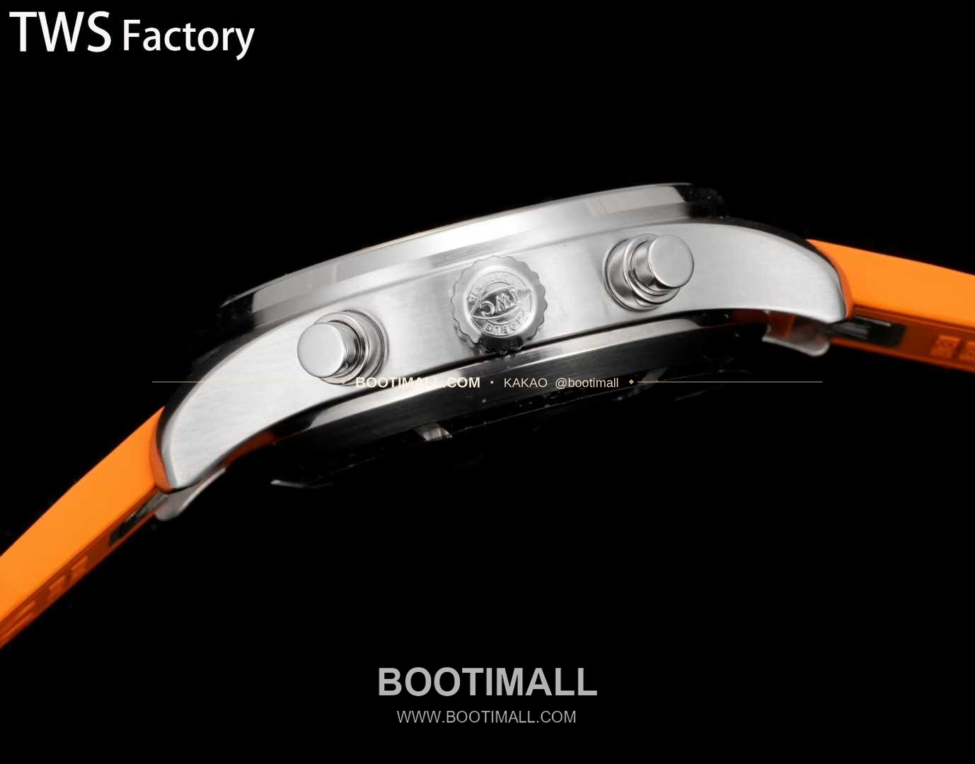 아이더블유씨 파일럿 스틸 블랙다이얼 크로노그래프 데이데이트 오토매틱 IWC Pilot Steel Black Dial Chronograph Day Date Automatic 43mm 7