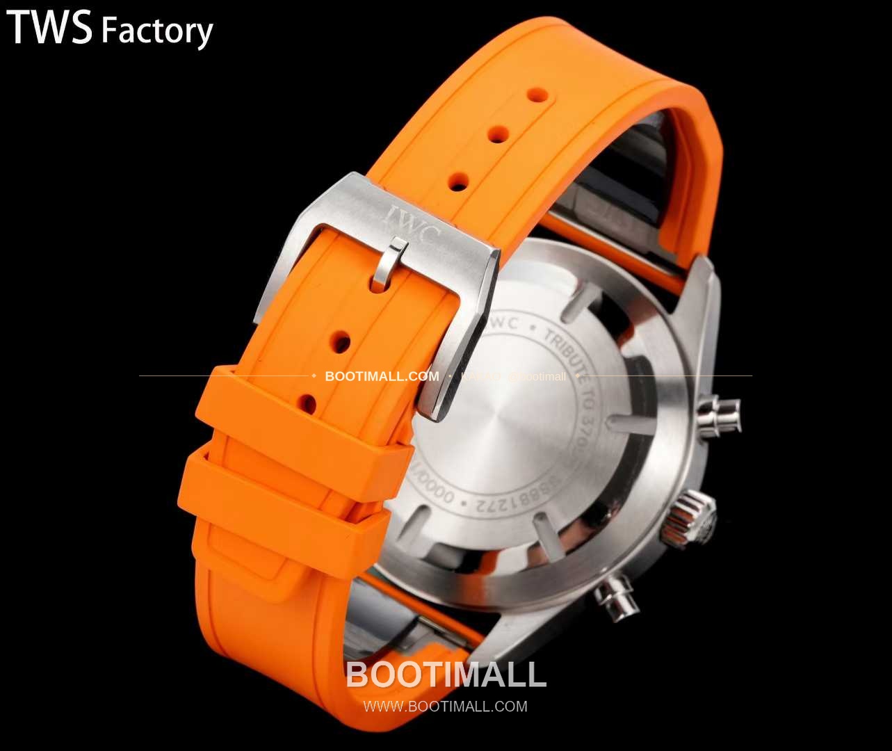 아이더블유씨 파일럿 스틸 블랙다이얼 크로노그래프 데이데이트 오토매틱 IWC Pilot Steel Black Dial Chronograph Day Date Automatic 43mm 10