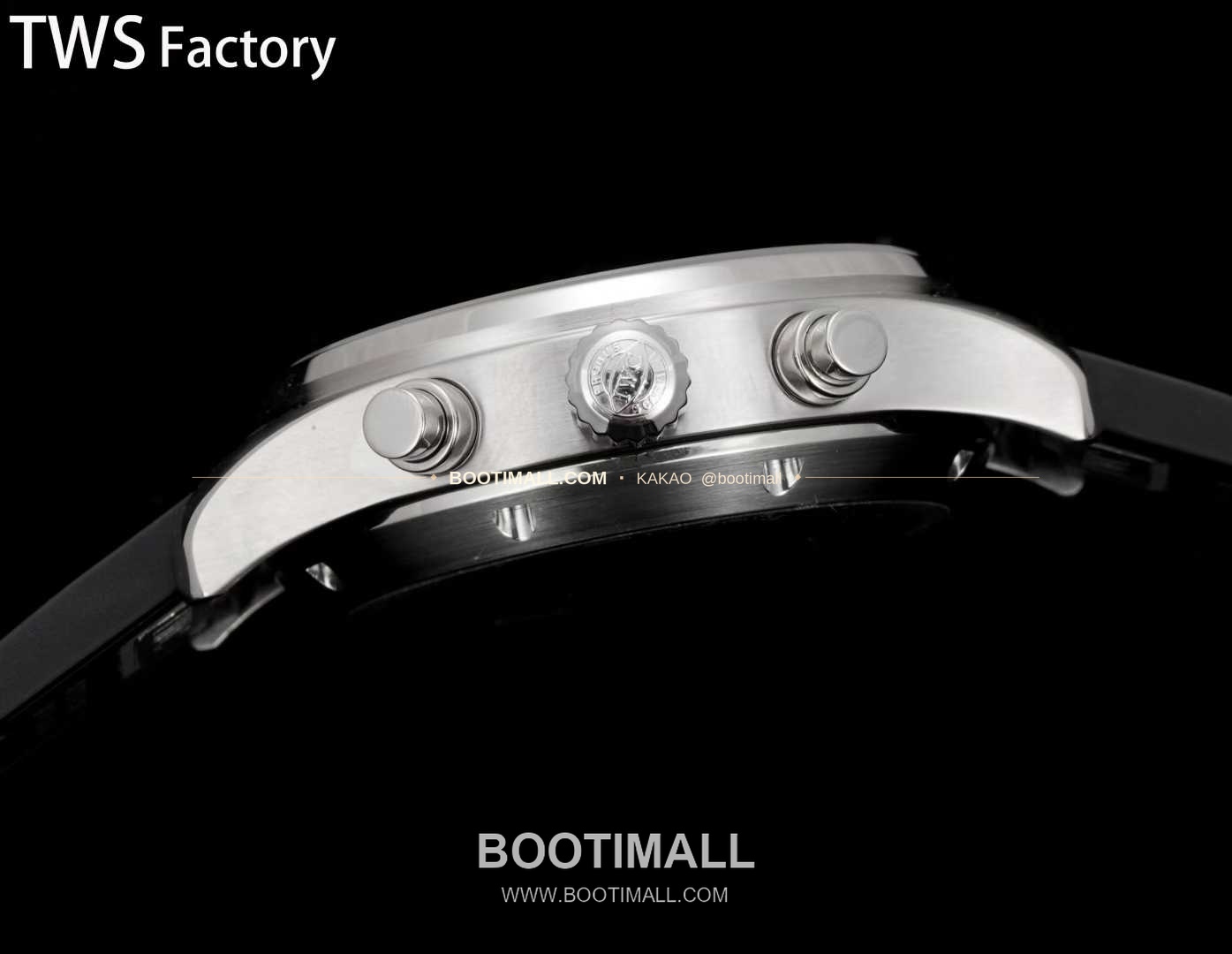 아이더블유씨 파일럿 스틸 블랙다이얼 크로노그래프 데이데이트 오토매틱 IWC Pilot Steel Black Dial Chronograph Day Date Automatic 43mm 7