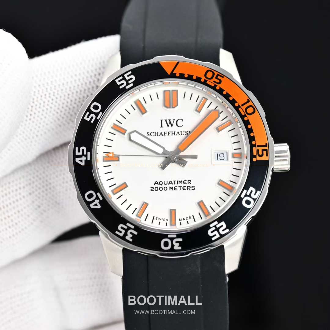 IWC 아쿠아타이머 스틸 블랙다이얼 다이버 오토매틱 IWC Aquatimer Steel Black Dial Diver Automatic 44mm 1