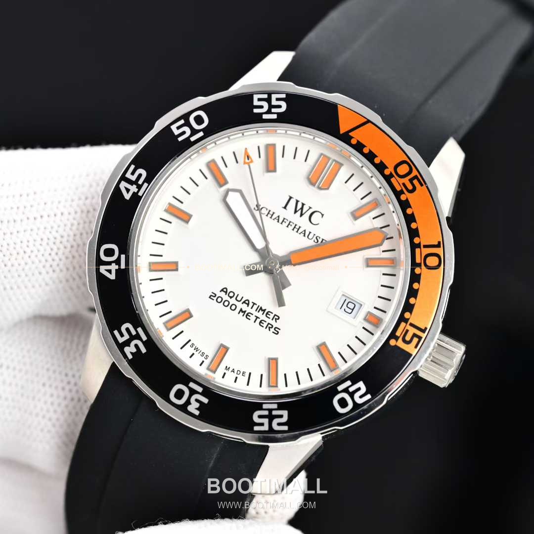 IWC 아쿠아타이머 스틸 블랙다이얼 다이버 오토매틱 IWC Aquatimer Steel Black Dial Diver Automatic 44mm 2