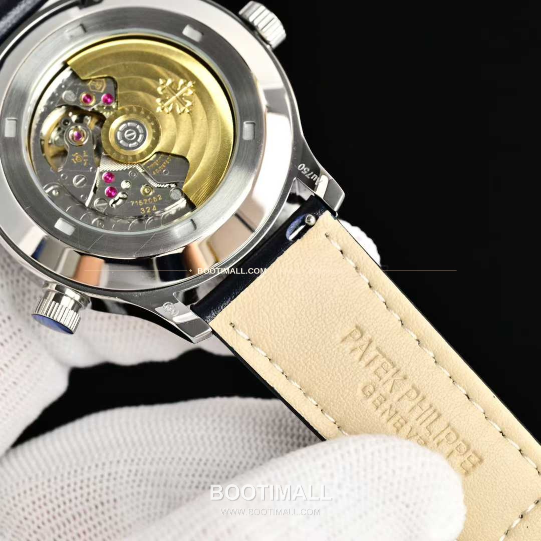 파텍필립 칼라트라바 파일럿 트래블타임 스틸 블랙다이얼 GMT 오토매틱 Patek Philippe Calatrava Pilot Travel Time Steel Black Dial GMT Automatic 5524G 40.8mm 6