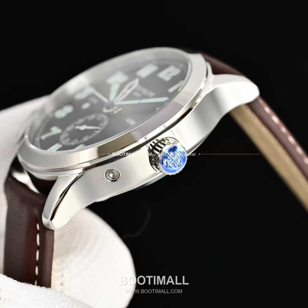 파텍필립 칼라트라바 파일럿 트래블타임 스틸 블랙다이얼 GMT 오토매틱 Patek Philippe Calatrava Pilot Travel Time Steel Black Dial GMT Automatic 5524G 40.8mm 5