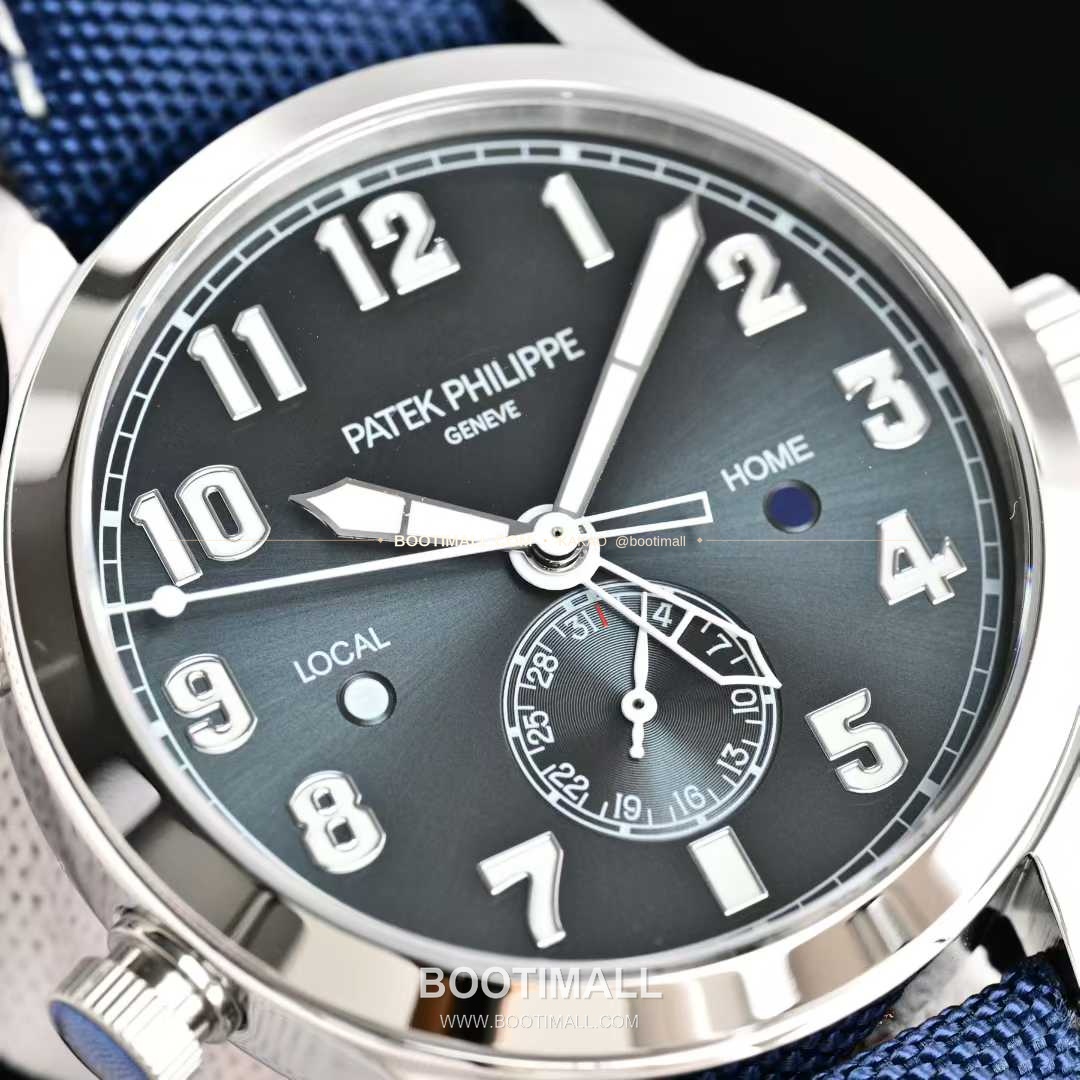 파텍필립 칼라트라바 파일럿 트래블타임 스틸 블랙다이얼 GMT 오토매틱 Patek Philippe Calatrava Pilot Travel Time Steel Black Dial GMT Automatic 5524G 40.8mm 7