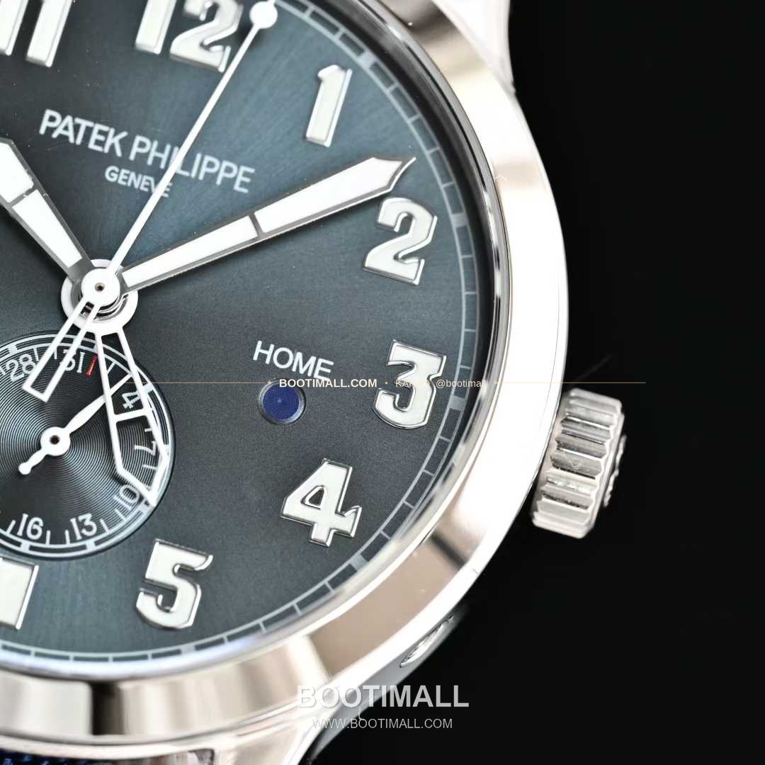 파텍필립 칼라트라바 파일럿 트래블타임 스틸 블랙다이얼 GMT 오토매틱 Patek Philippe Calatrava Pilot Travel Time Steel Black Dial GMT Automatic 5524G 40.8mm 8