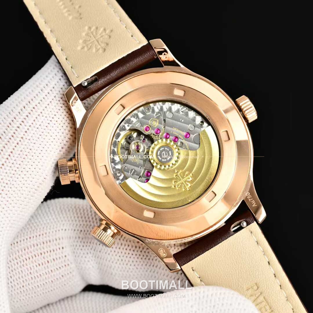 파텍필립 칼라트라바 파일럿 트래블타임 스틸 블랙다이얼 GMT 오토매틱 Patek Philippe Calatrava Pilot Travel Time Steel Black Dial GMT Automatic 5524G 40.8mm 8