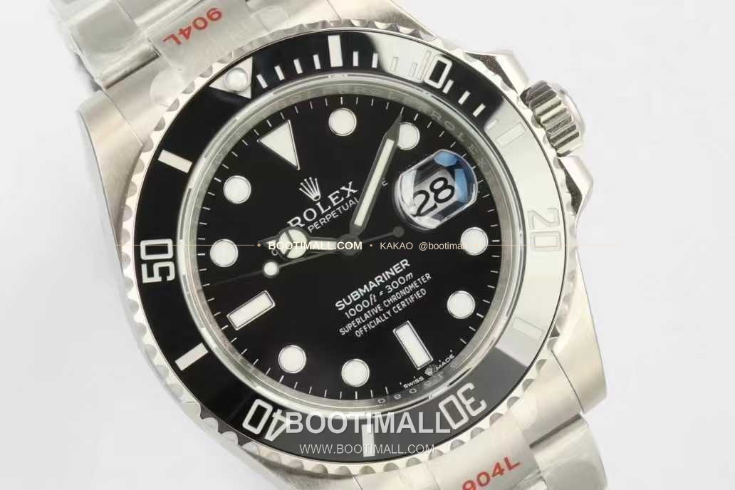 롤렉스 서브마리너 스틸 골드톤 세라믹베젤 블랙다이얼 다이버 오토매틱 Rolex Submariner Steel Gold Tone Ceramic Bezel Black Dial Diver Automatic 41mm 2