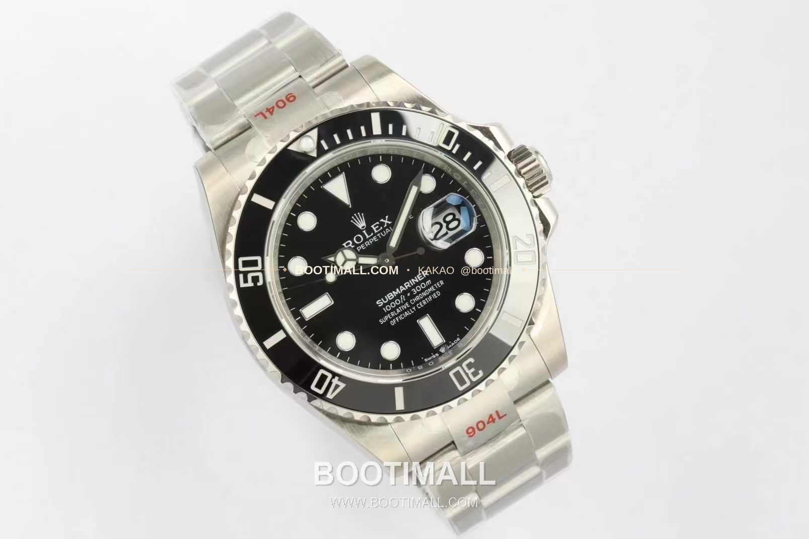 롤렉스 서브마리너 스틸 골드톤 세라믹베젤 블랙다이얼 다이버 오토매틱 Rolex Submariner Steel Gold Tone Ceramic Bezel Black Dial Diver Automatic 41mm 4