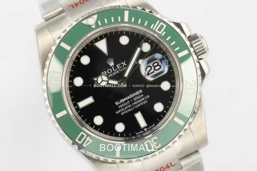 롤렉스 서브마리너 스틸 골드톤 세라믹베젤 블랙다이얼 다이버 오토매틱 Rolex Submariner Steel Gold Tone Ceramic Bezel Black Dial Diver Automatic 41mm 4