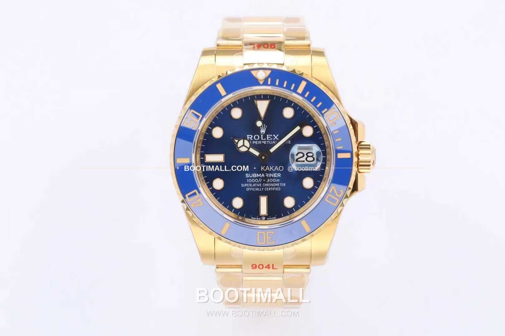 롤렉스 서브마리너 스틸 골드톤 세라믹베젤 블랙다이얼 다이버 오토매틱 Rolex Submariner Steel Gold Tone Ceramic Bezel Black Dial Diver Automatic 41mm 1