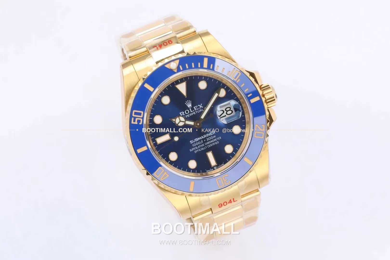 롤렉스 서브마리너 스틸 골드톤 세라믹베젤 블랙다이얼 다이버 오토매틱 Rolex Submariner Steel Gold Tone Ceramic Bezel Black Dial Diver Automatic 41mm 3