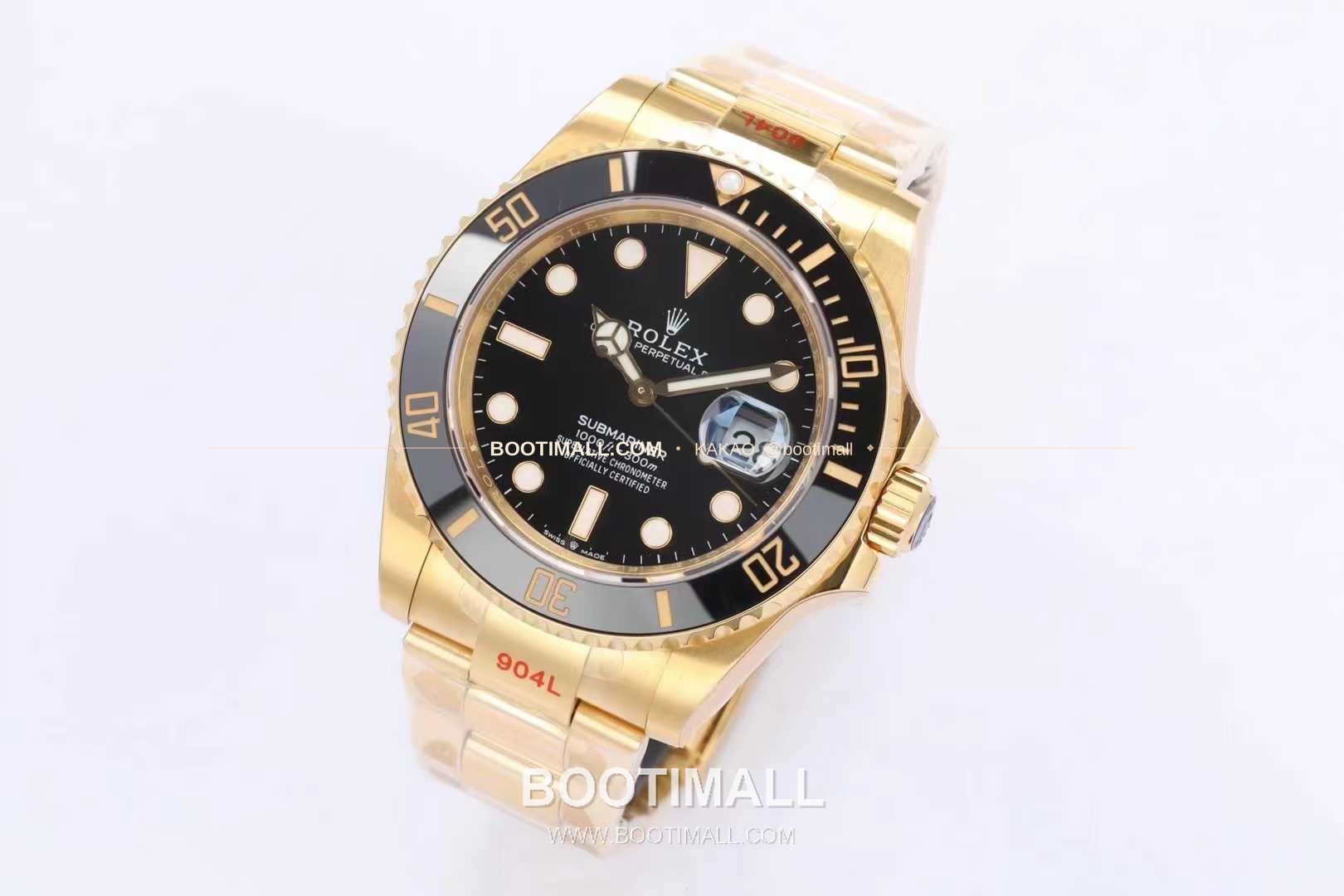 롤렉스 서브마리너 스틸 골드톤 세라믹베젤 블랙다이얼 다이버 오토매틱 Rolex Submariner Steel Gold Tone Ceramic Bezel Black Dial Diver Automatic 41mm 2