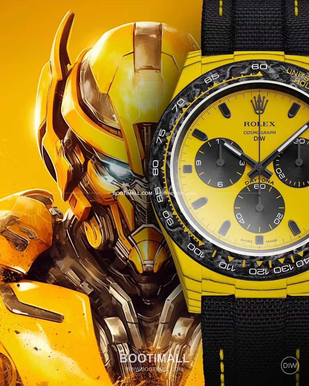 롤렉스 데이토나 카본파이버 스켈레톤 야광 크로노그래프 오토매틱 Rolex Daytona Carbon Fiber Skeleton Luminous Chronograph Automatic 40mm 4