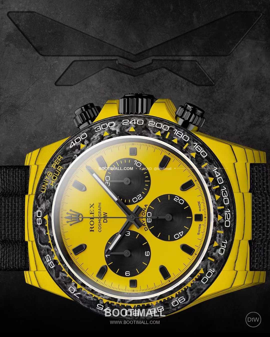 롤렉스 데이토나 카본파이버 스켈레톤 야광 크로노그래프 오토매틱 Rolex Daytona Carbon Fiber Skeleton Luminous Chronograph Automatic 40mm 5