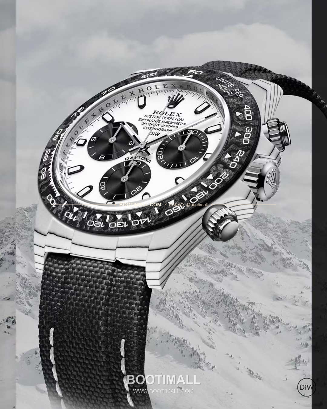 롤렉스 데이토나 카본파이버 스켈레톤 야광 크로노그래프 오토매틱 Rolex Daytona Carbon Fiber Skeleton Luminous Chronograph Automatic 40mm 5