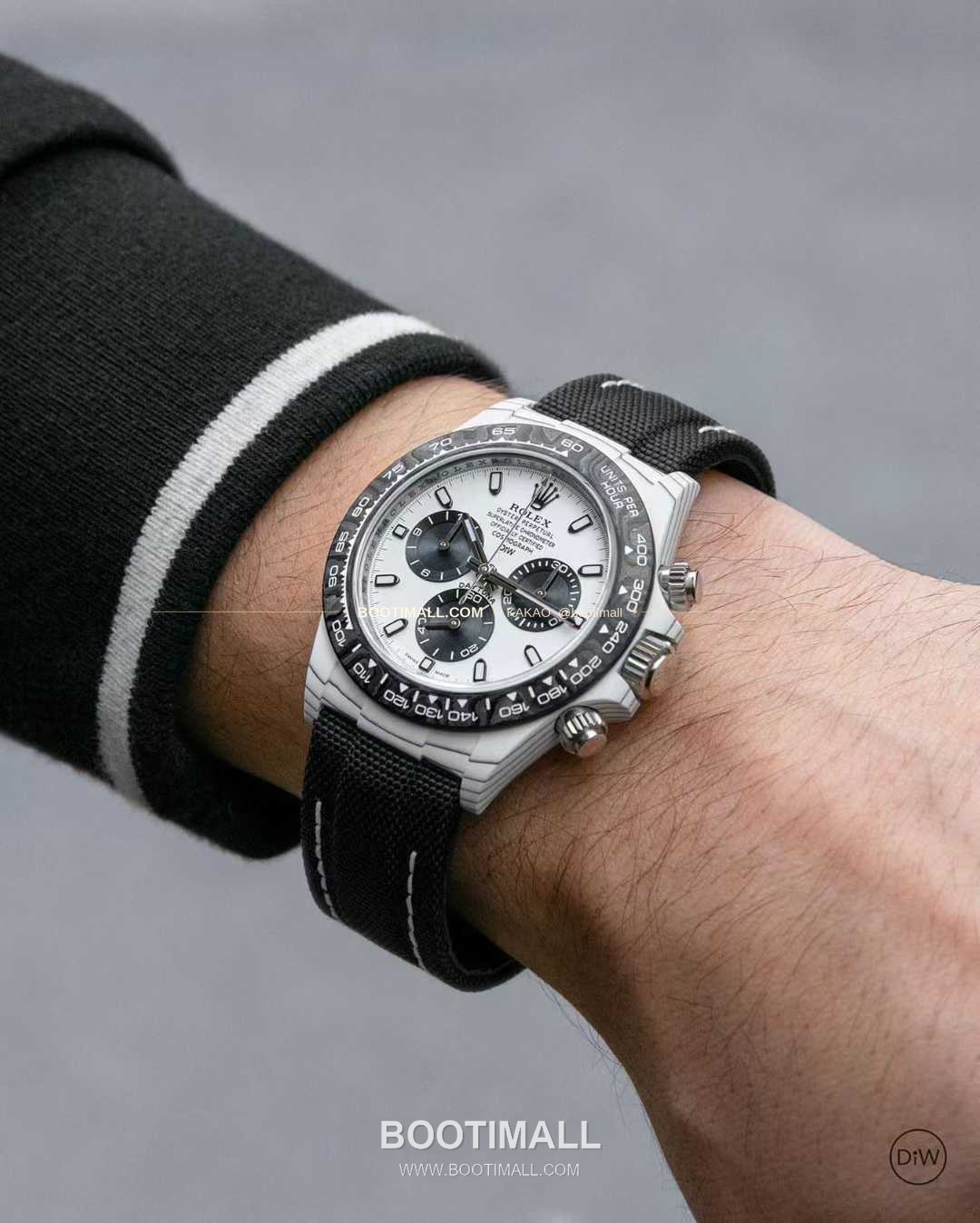 롤렉스 데이토나 카본파이버 스켈레톤 야광 크로노그래프 오토매틱 Rolex Daytona Carbon Fiber Skeleton Luminous Chronograph Automatic 40mm 7