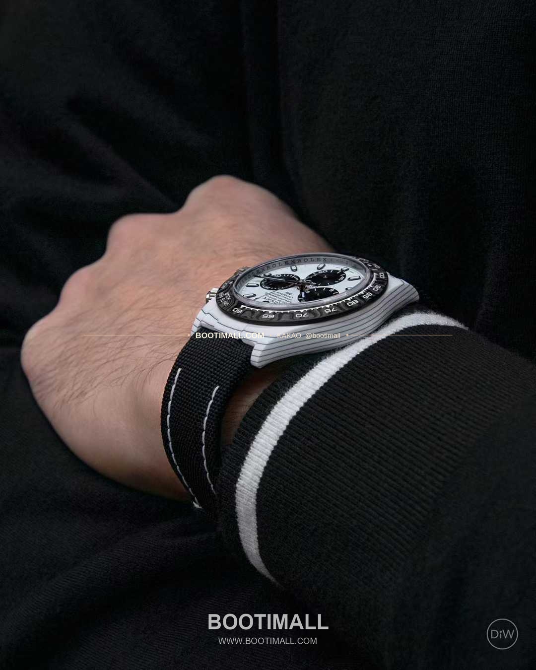 롤렉스 데이토나 카본파이버 스켈레톤 야광 크로노그래프 오토매틱 Rolex Daytona Carbon Fiber Skeleton Luminous Chronograph Automatic 40mm 8