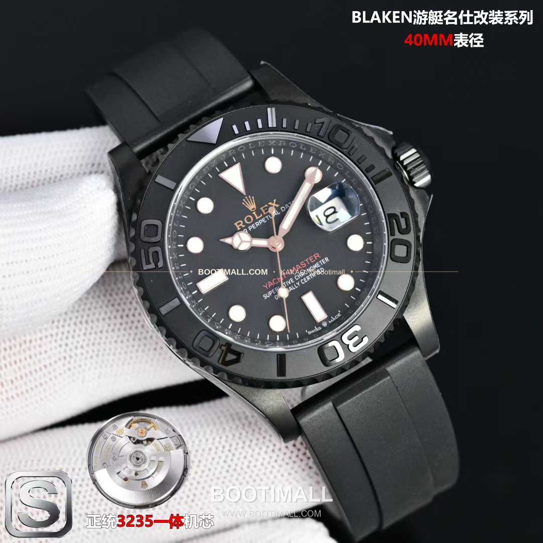롤렉스 요트마스터 스틸 티타늄 블랙다이얼 러버밴드 다이버 오토매틱 Rolex Yacht-Master Steel Titanium Black Dial Rubber Strap Diver Automatic 40mm 2
