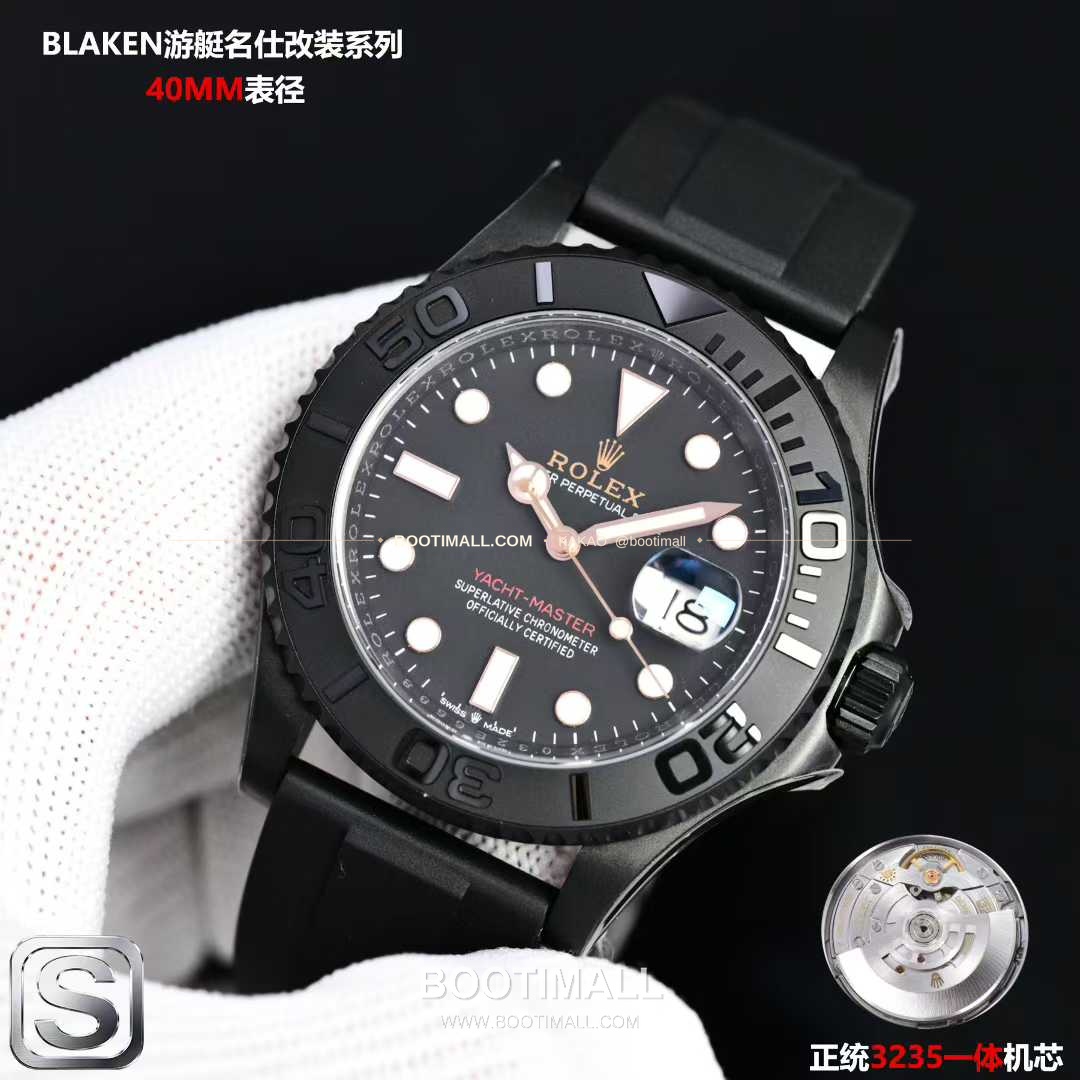 롤렉스 요트마스터 스틸 티타늄 블랙다이얼 러버밴드 다이버 오토매틱 Rolex Yacht-Master Steel Titanium Black Dial Rubber Strap Diver Automatic 40mm 3