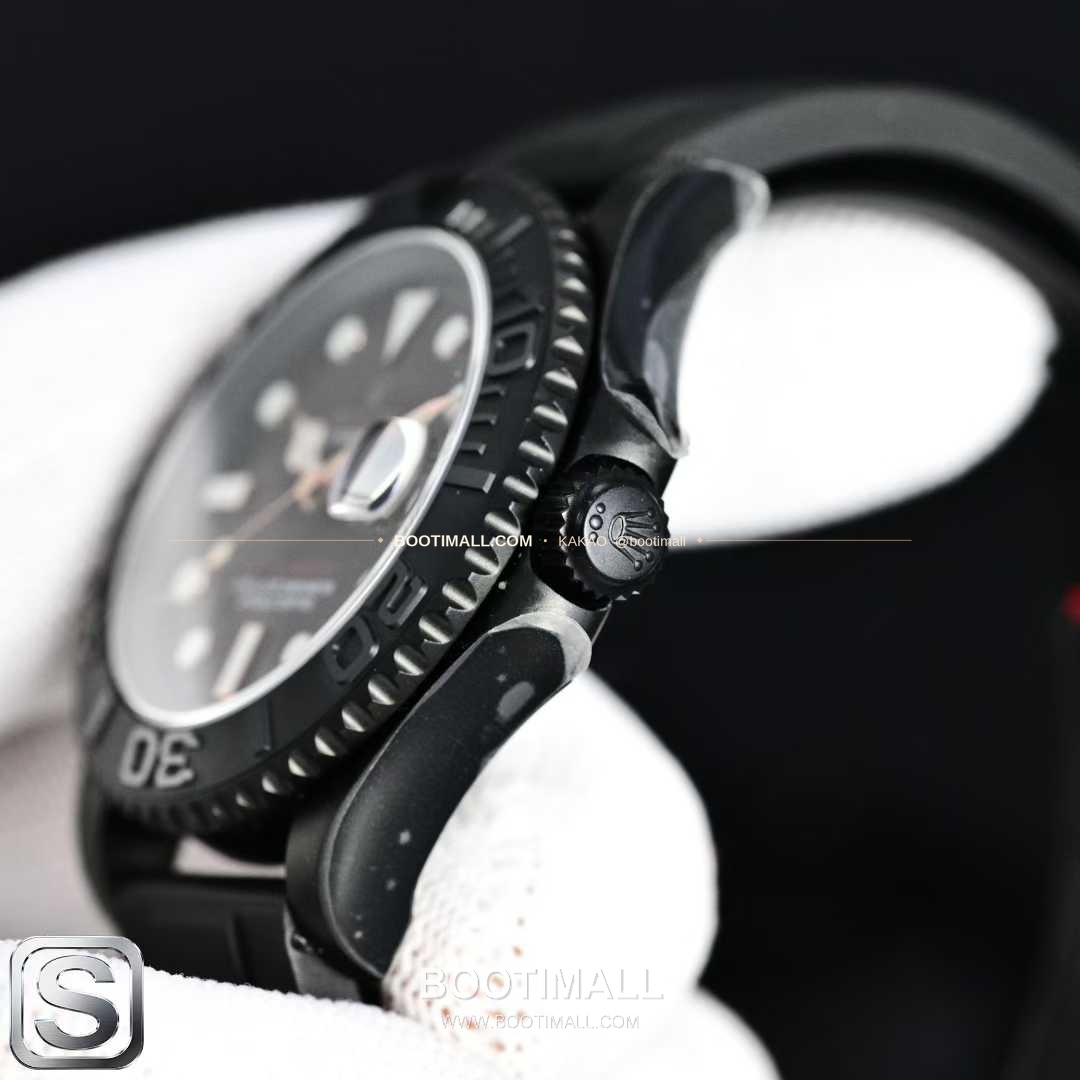 롤렉스 요트마스터 스틸 티타늄 블랙다이얼 러버밴드 다이버 오토매틱 Rolex Yacht-Master Steel Titanium Black Dial Rubber Strap Diver Automatic 40mm 4