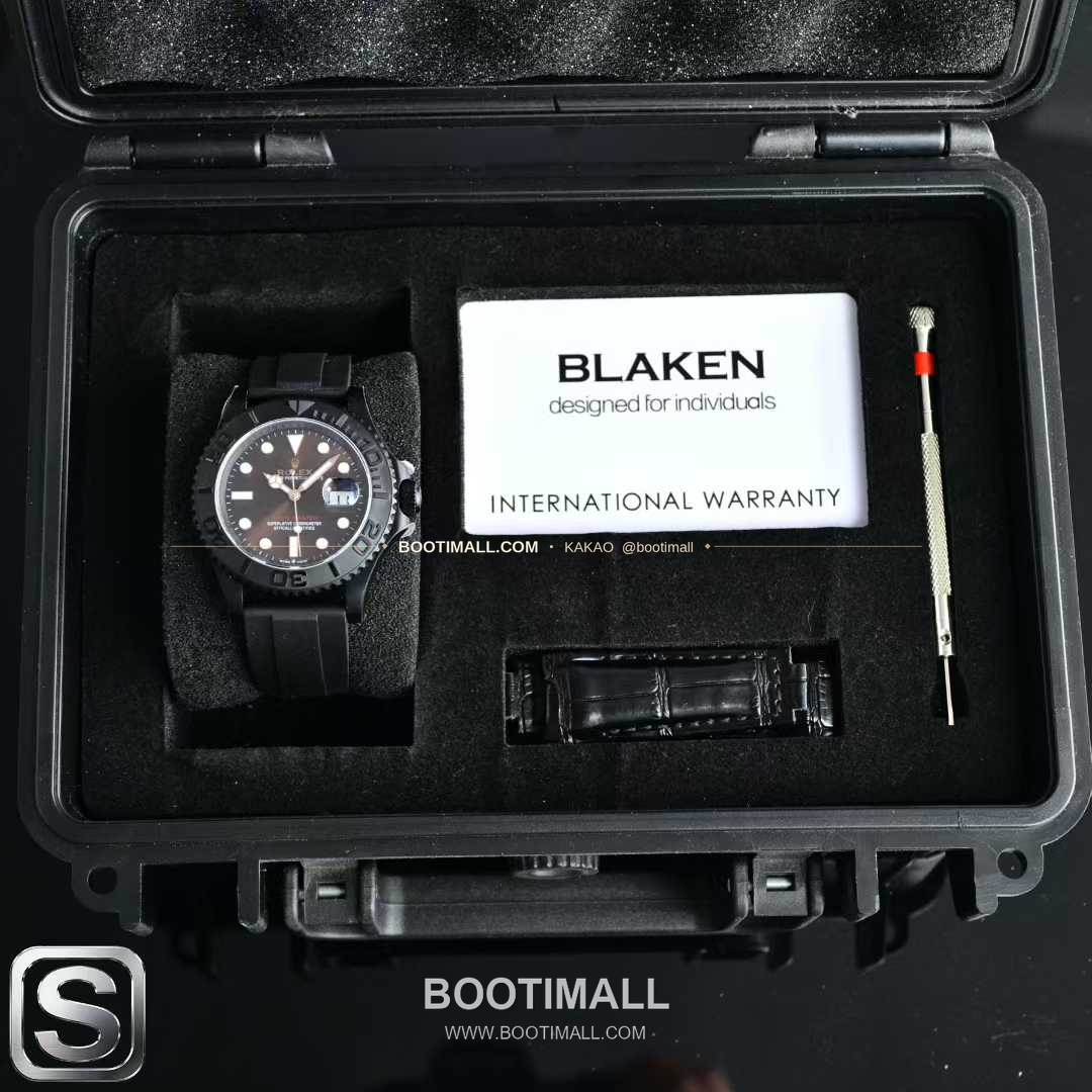 롤렉스 요트마스터 스틸 티타늄 블랙다이얼 러버밴드 다이버 오토매틱 Rolex Yacht-Master Steel Titanium Black Dial Rubber Strap Diver Automatic 40mm 9