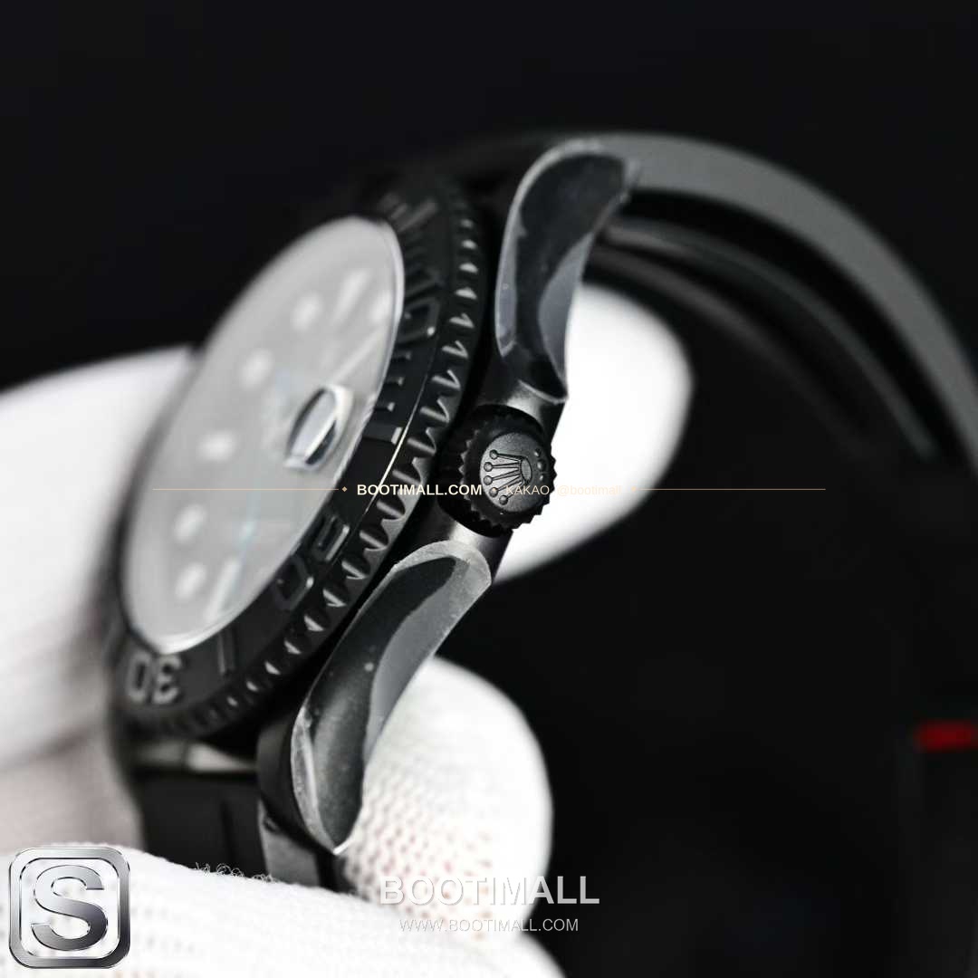 롤렉스 요트마스터 스틸 티타늄 블랙다이얼 러버밴드 다이버 오토매틱 Rolex Yacht-Master Steel Titanium Black Dial Rubber Strap Diver Automatic 40mm 4