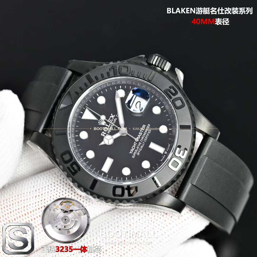 롤렉스 요트마스터 스틸 티타늄 블랙다이얼 러버밴드 다이버 오토매틱 Rolex Yacht-Master Steel Titanium Black Dial Rubber Strap Diver Automatic 40mm 5