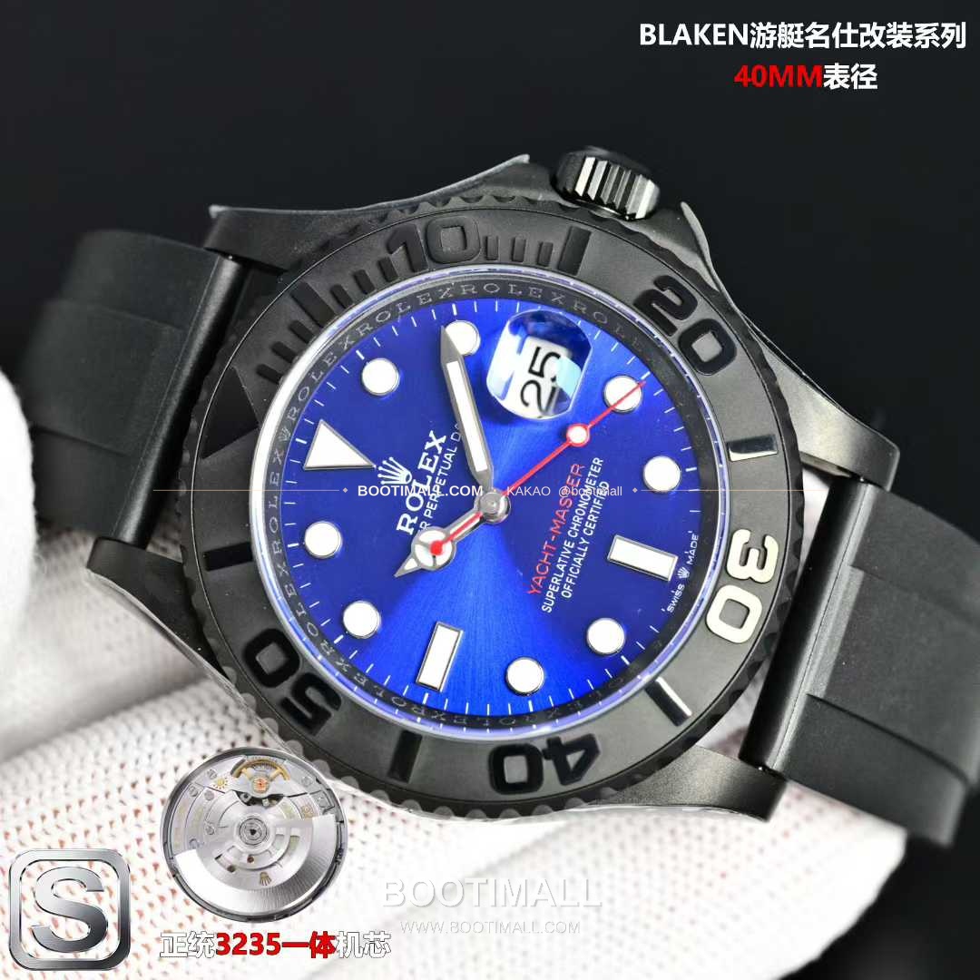 롤렉스 요트마스터 스틸 티타늄 블랙다이얼 러버밴드 다이버 오토매틱 Rolex Yacht-Master Steel Titanium Black Dial Rubber Strap Diver Automatic 40mm 4