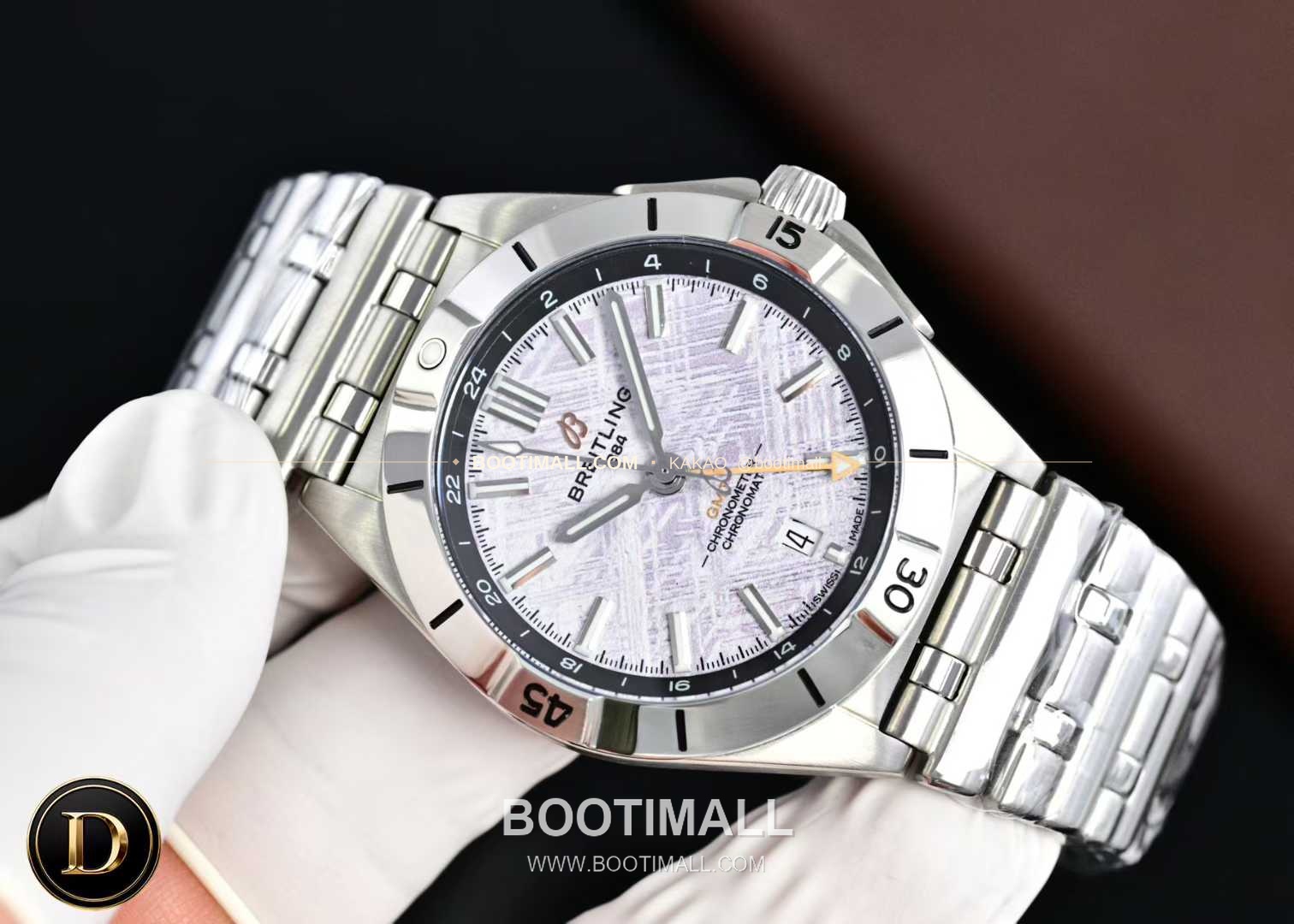 브라이틀링 크로노맷 GMT 스틸 컬러다이얼 듀얼타임 오토매틱 Breitling Chronomat GMT Steel Color Dial Dual Time Automatic A32398101M1A1 40mm 5