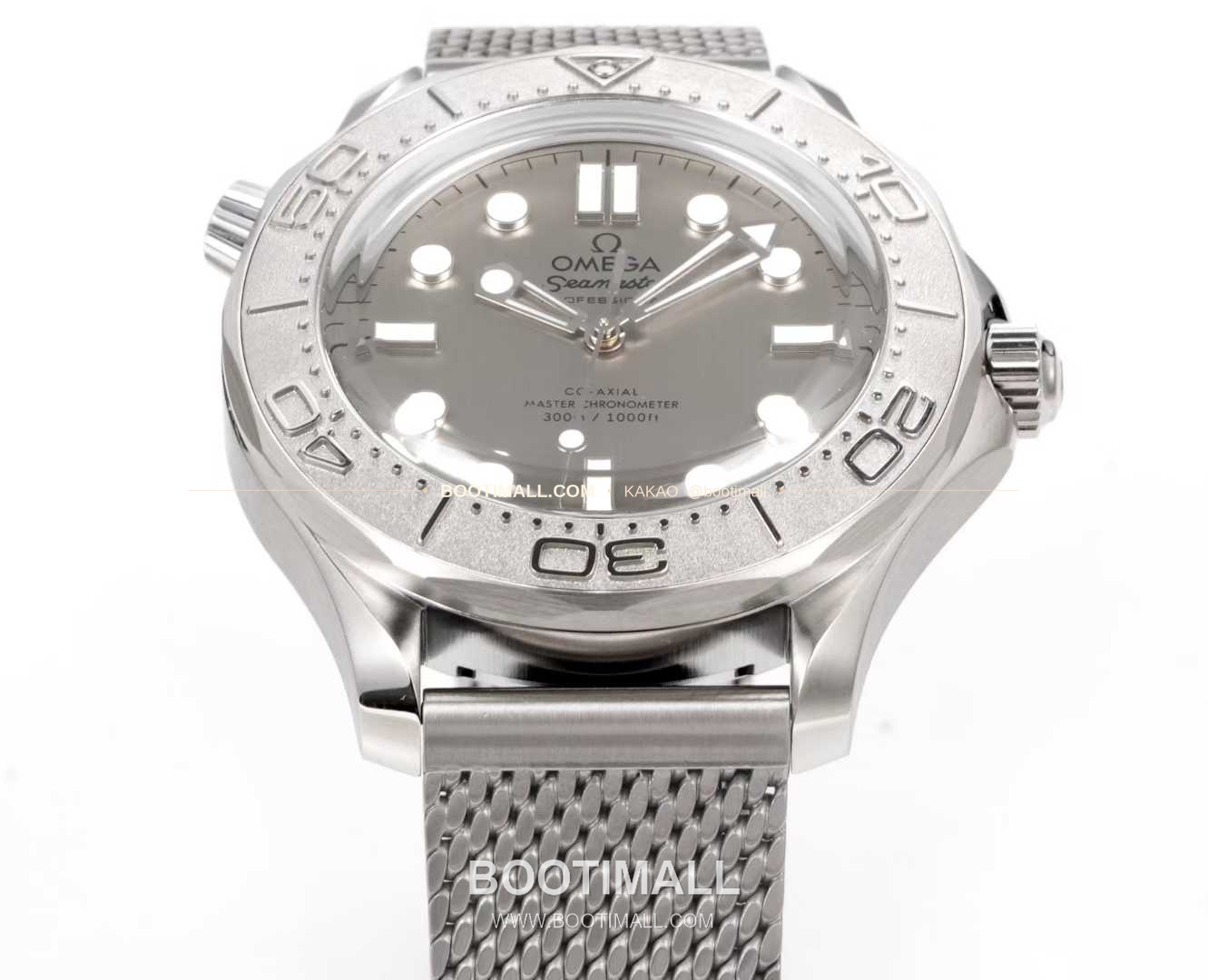 오메가 씨마스터 다이버300M 티타늄베젤 그레이다이얼 야광 오토매틱 Omega Seamaster Diver 300M Titanium Bezel Grey Dial Luminous Automatic 42mm 3