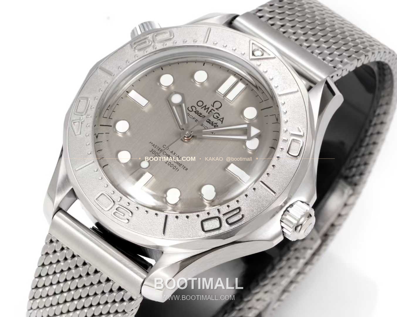 오메가 씨마스터 다이버300M 티타늄베젤 그레이다이얼 야광 오토매틱 Omega Seamaster Diver 300M Titanium Bezel Grey Dial Luminous Automatic 42mm 5