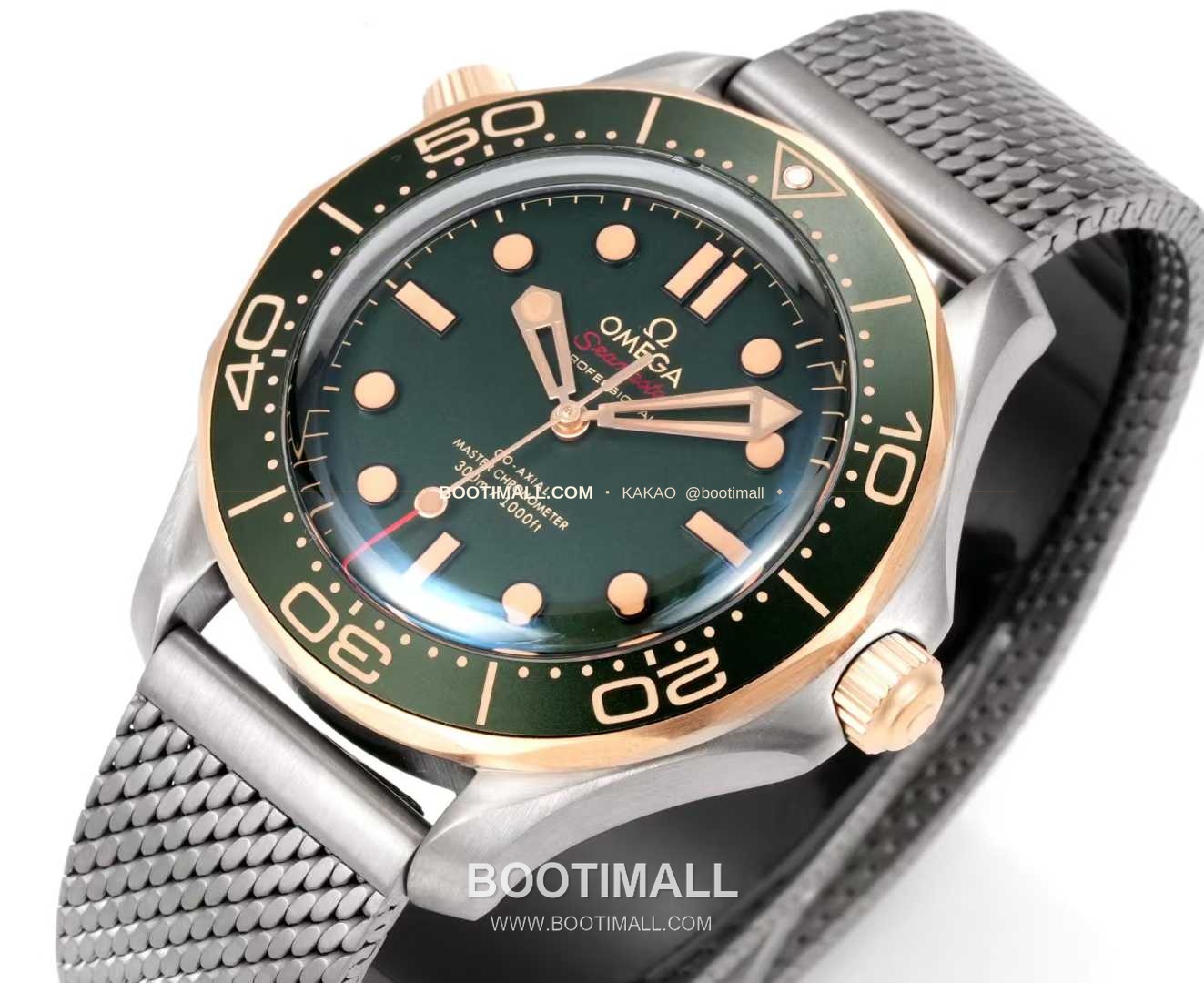 오메가 씨마스터 다이버300M 티타늄베젤 그레이다이얼 야광 오토매틱 Omega Seamaster Diver 300M Titanium Bezel Grey Dial Luminous Automatic 42mm 5