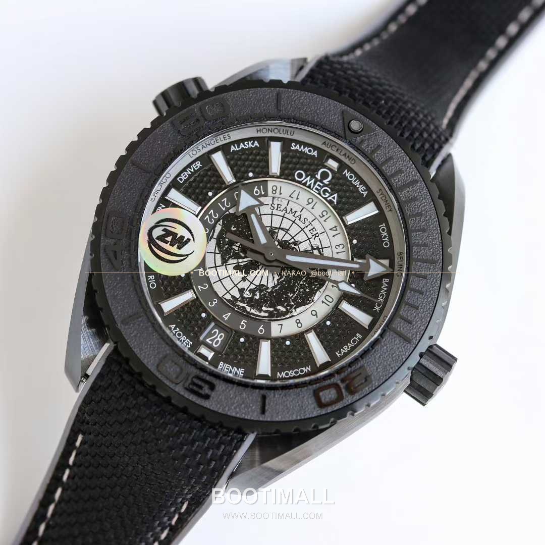 오메가 씨마스터 플래닛오션 세라믹 월드타이머 블랙다이얼 오토매틱 Omega Seamaster Planet Ocean Ceramic Worldtimer Black Dial Automatic 45.5mm 3
