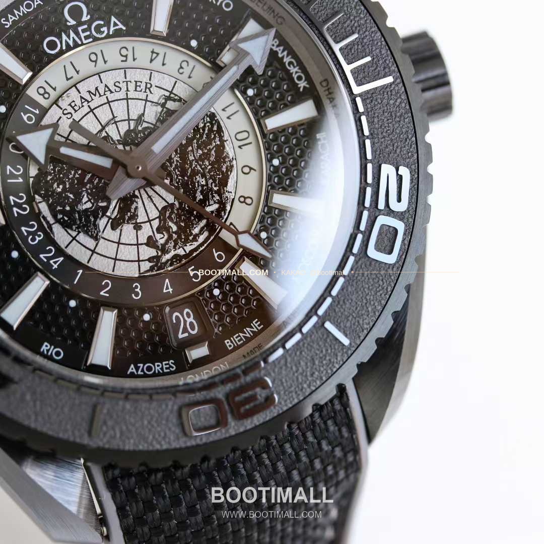 오메가 씨마스터 플래닛오션 세라믹 월드타이머 블랙다이얼 오토매틱 Omega Seamaster Planet Ocean Ceramic Worldtimer Black Dial Automatic 45.5mm 5