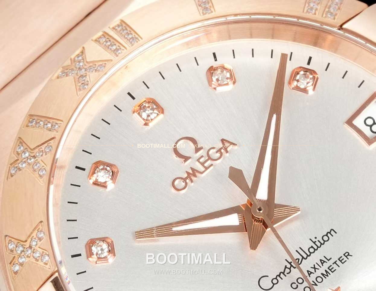 오메가 컨스텔레이션 스틸 골드톤 다이아몬드 로만베젤 데이트 오토매틱 Omega Constellation Steel Gold Tone Diamond Roman Bezel Date Automatic 123.25.38.21.58.002 38mm 5