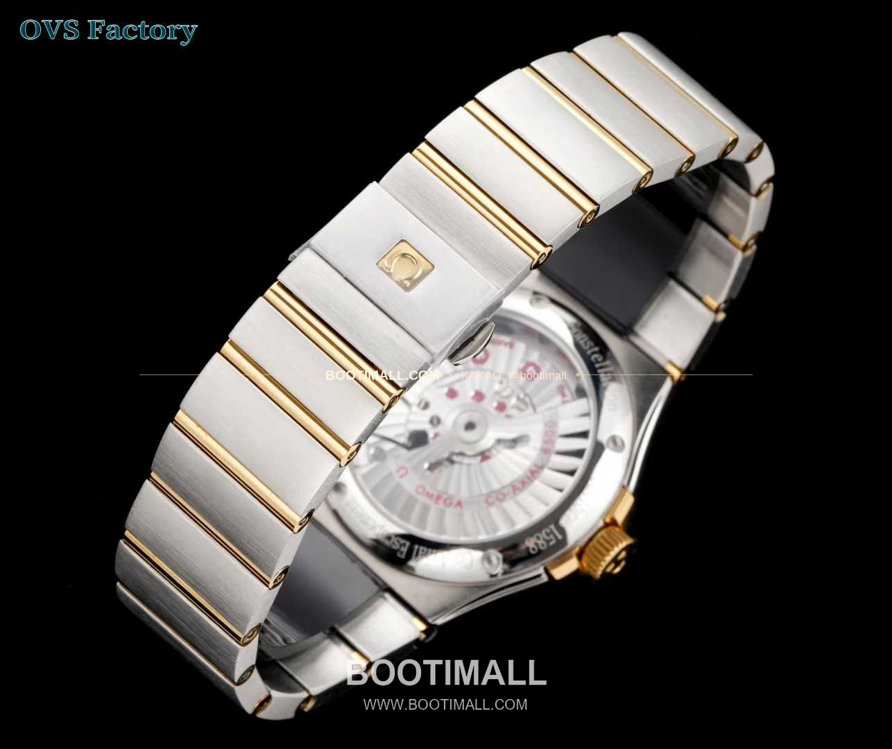 오메가 컨스텔레이션 스틸 골드톤 다이아몬드 로만베젤 데이트 오토매틱 Omega Constellation Steel Gold Tone Diamond Roman Bezel Date Automatic 123.25.38.21.58.002 38mm 9