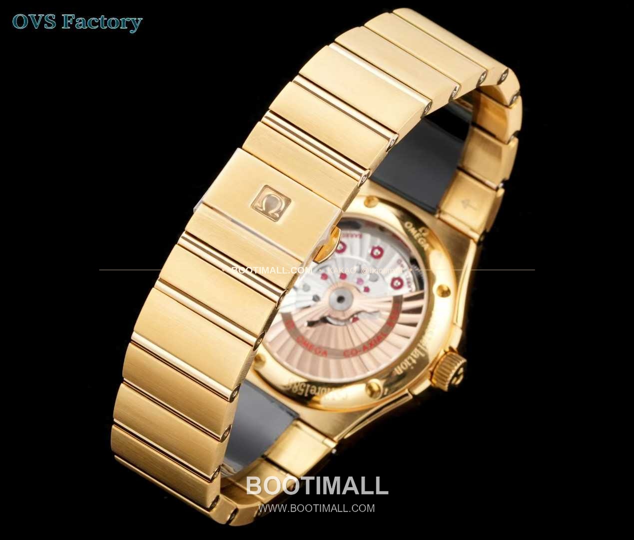 오메가 컨스텔레이션 스틸 골드톤 다이아몬드 로만베젤 데이트 오토매틱 Omega Constellation Steel Gold Tone Diamond Roman Bezel Date Automatic 123.25.38.21.58.002 38mm 9