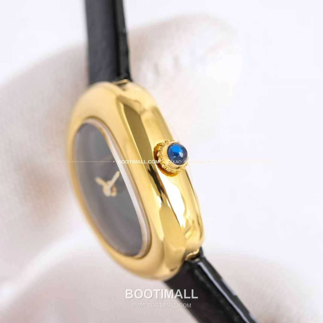 까르띠에 베누아 미니 스틸 화이트다이얼 로만인덱스 블루핸즈 쿼츠 Cartier Mini Baignoire Steel White Dial Roman Index Blue Hands Quartz 24.6mm 6