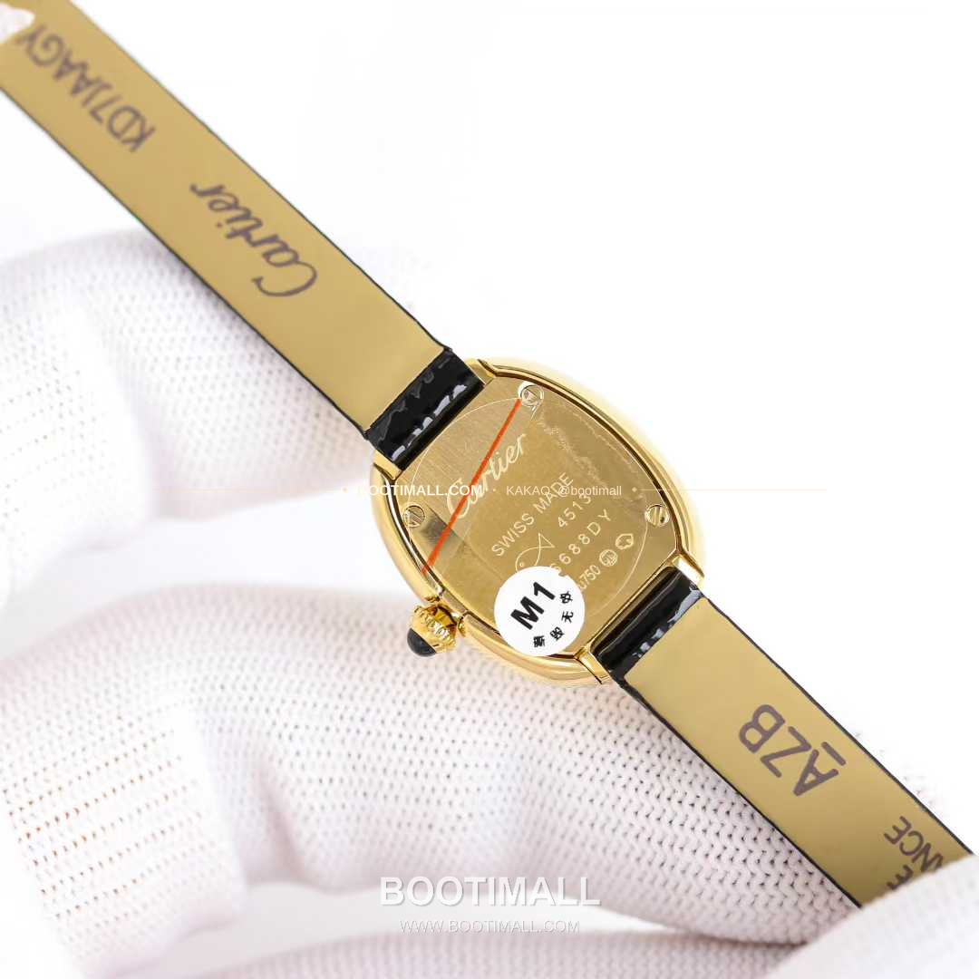 까르띠에 베누아 미니 스틸 화이트다이얼 로만인덱스 블루핸즈 쿼츠 Cartier Mini Baignoire Steel White Dial Roman Index Blue Hands Quartz 24.6mm 7