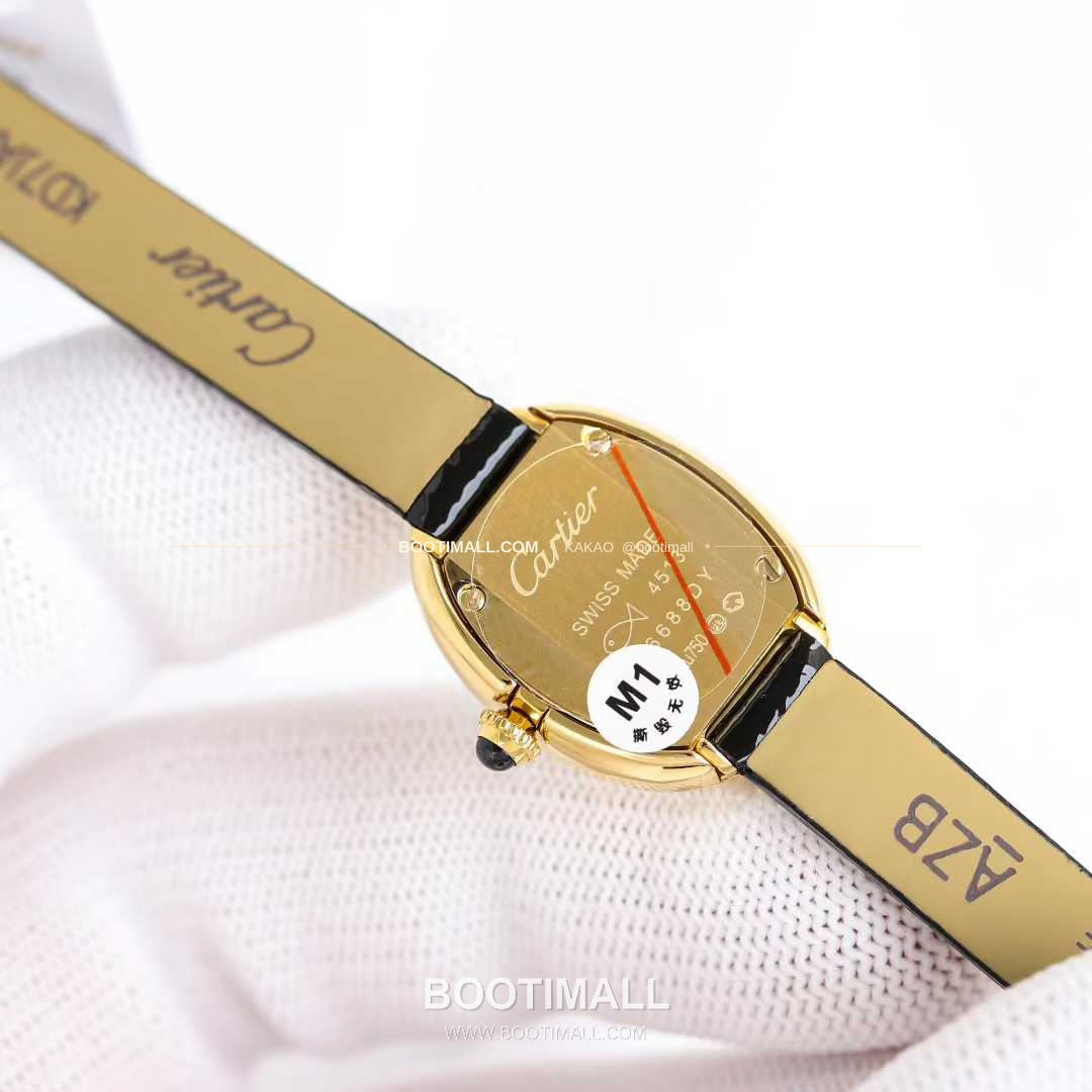 까르띠에 베누아 미니 스틸 화이트다이얼 로만인덱스 블루핸즈 쿼츠 Cartier Mini Baignoire Steel White Dial Roman Index Blue Hands Quartz 24.6mm 7