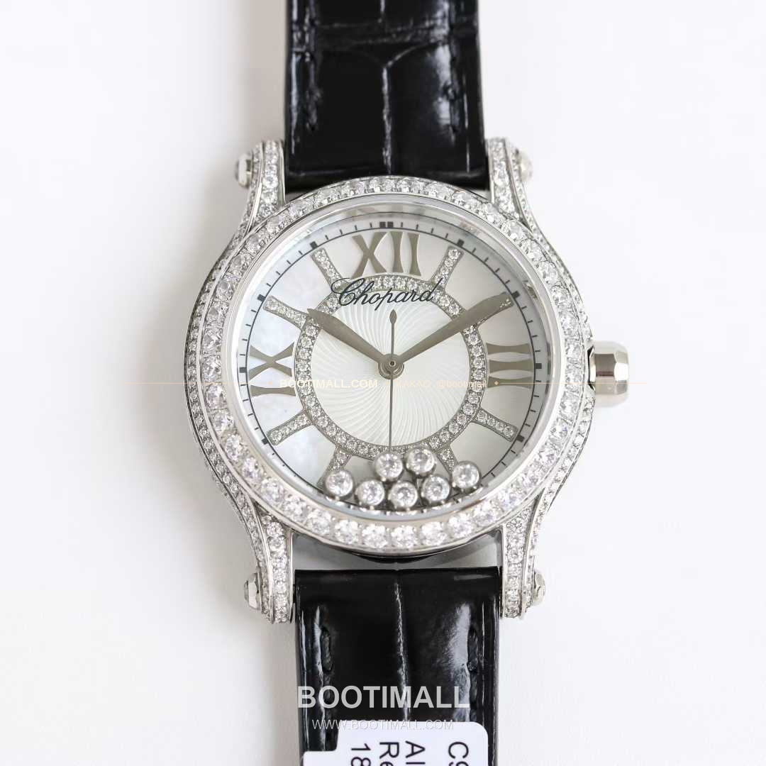 쇼파드 해피스포트 스틸 풀다이아 자개다이얼 플로팅젬 오토매틱 Chopard Happy Sport Steel Full Diamond Mother of Pearl Floating Gems Automatic 36mm 2