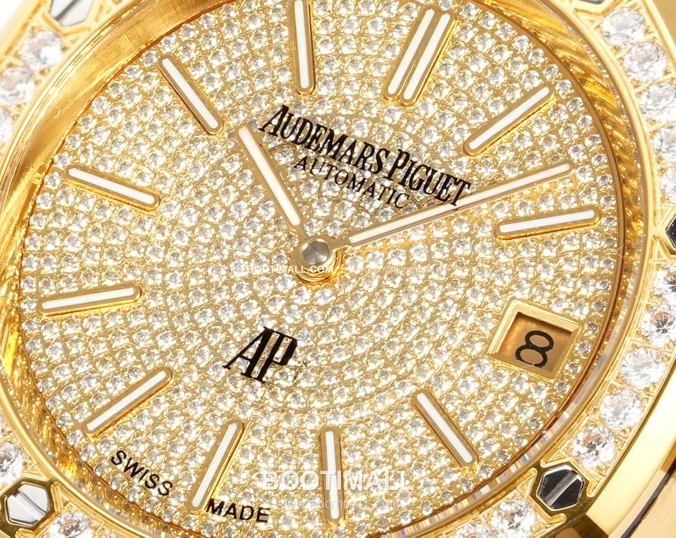 오데마피게 로열오크 풀다이아 화이트골드 스켈레톤 오토매틱 Audemars Piguet Royal Oak Full Diamond White Gold Skeleton Automatic 16202BC 39mm 5