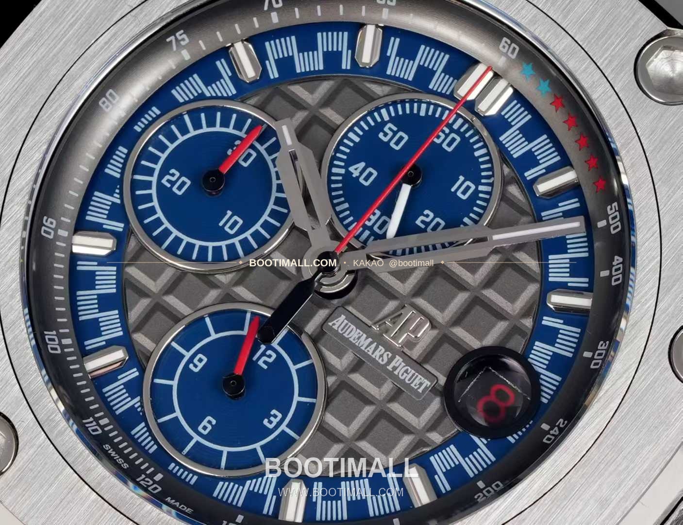 오데마피게 로열오크 오프쇼어 슈마허 에디션 스틸 크로노그래프 러버밴드 오토매틱 Audemars Piguet Royal Oak Offshore Schumacher Edition Steel Chronograph Rubber Strap Automatic 26568PM 44mm 6