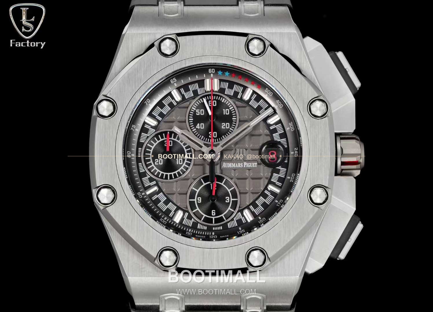 오데마피게 로열오크 오프쇼어 슈마허 에디션 스틸 크로노그래프 러버밴드 오토매틱 Audemars Piguet Royal Oak Offshore Schumacher Edition Steel Chronograph Rubber Strap Automatic 26568PM 44mm 2