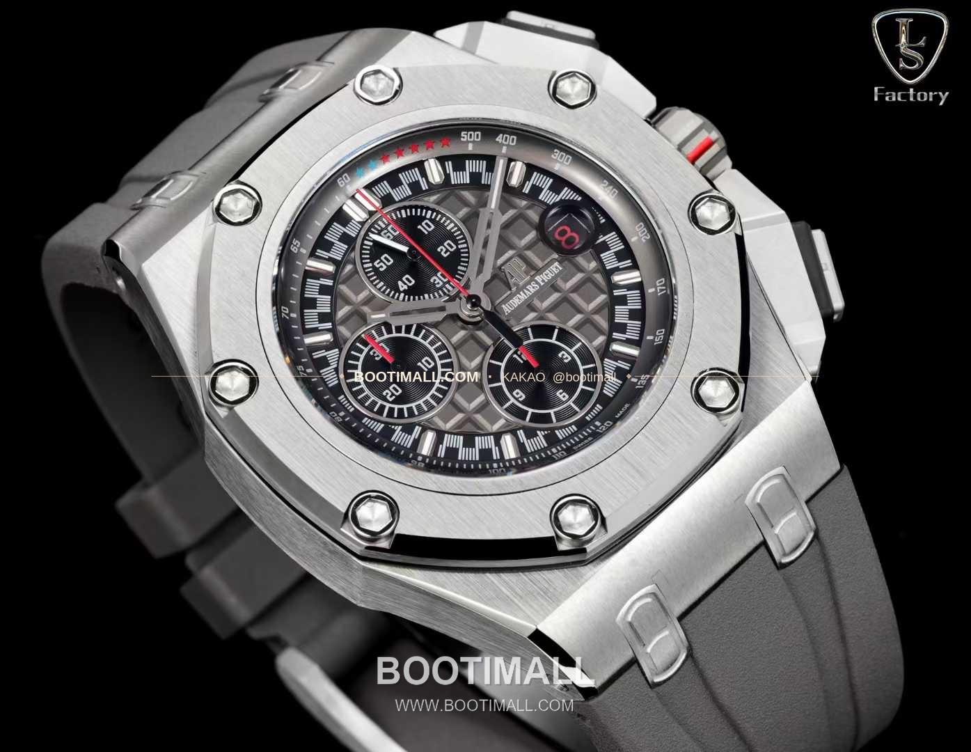 오데마피게 로열오크 오프쇼어 슈마허 에디션 스틸 크로노그래프 러버밴드 오토매틱 Audemars Piguet Royal Oak Offshore Schumacher Edition Steel Chronograph Rubber Strap Automatic 26568PM 44mm 4