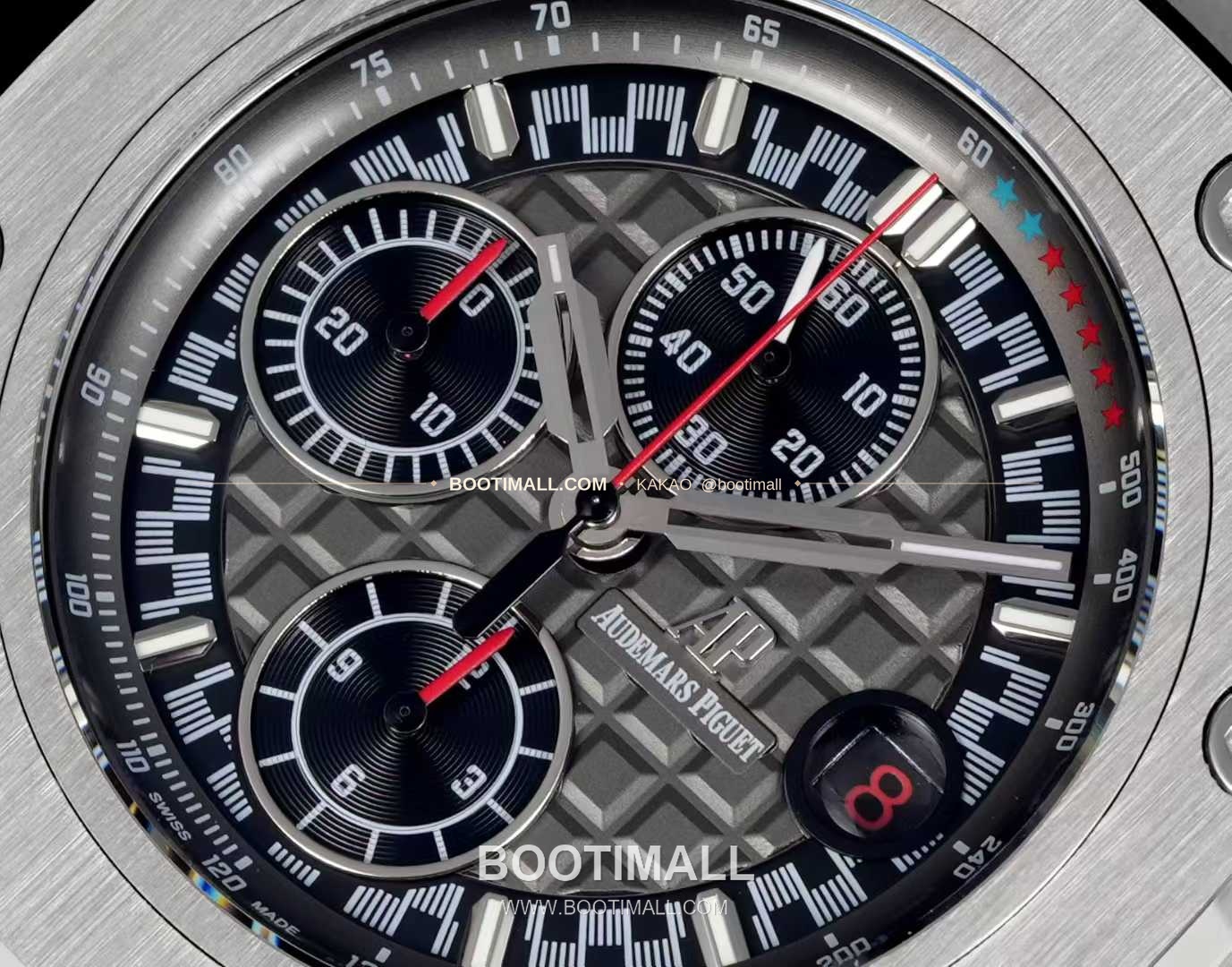 오데마피게 로열오크 오프쇼어 슈마허 에디션 스틸 크로노그래프 러버밴드 오토매틱 Audemars Piguet Royal Oak Offshore Schumacher Edition Steel Chronograph Rubber Strap Automatic 26568PM 44mm 5