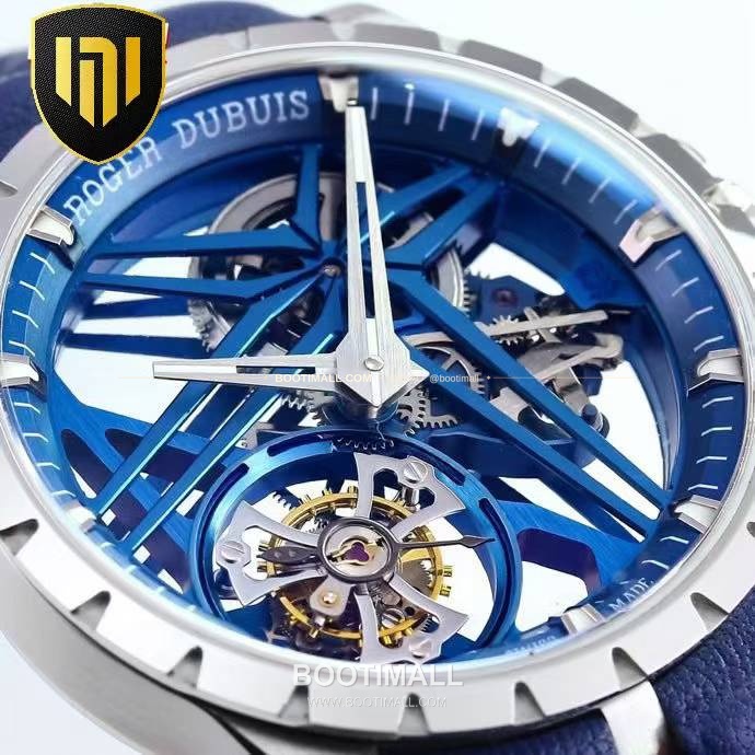로저드뷔 엑스칼리버 플라잉 투르비용 스켈레톤 블루다이얼 오토매틱 Roger Dubuis Excalibur Flying Tourbillon Skeleton Blue Dial Automatic 42mm 3